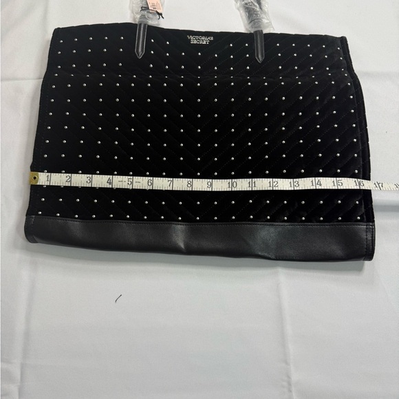 Victoria's Secret Black Polka Dot Tote Bag - Picture 2 of 4